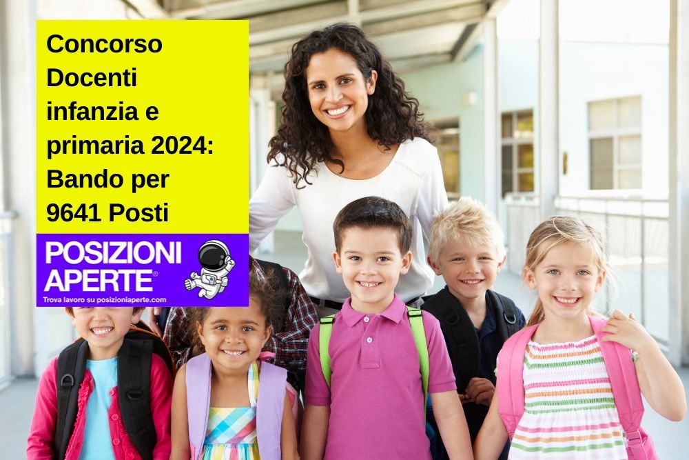 Concorso docenti primaria 2023-24: bando per 9.641 posti