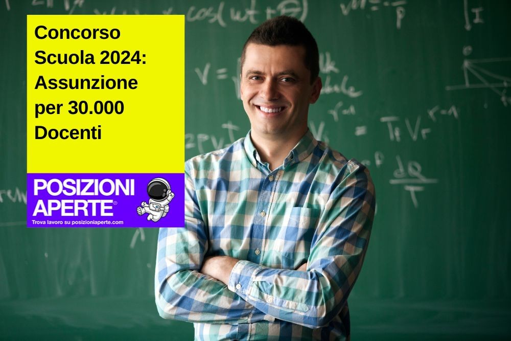 Concorso Scuola 2024: Assunzione per 30.000 Docenti