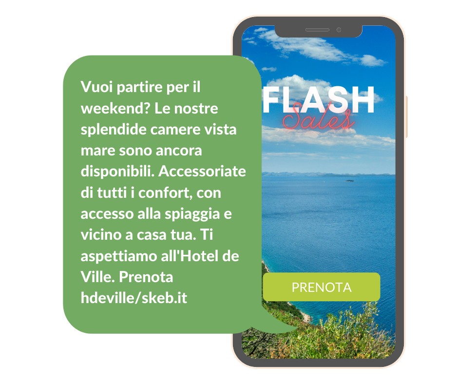 Flash sales via SMS: l'opportunità più efficace ed economica per le offerte  last minute di hotel e operatori turistici