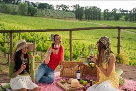 Il pic-nic diventa stellato tra le vigne della Cantina Arnaldo Caprai con i piatti di Gianfranco Vissani 