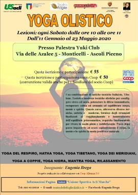 L'11 gennaio riprende il corso di yoga ad Ascoli