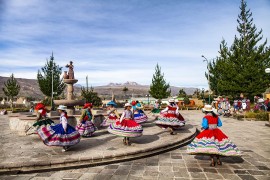 Danza dei Wititi del villaggio di Chivay. Valle del Colca