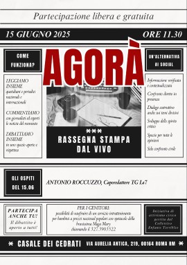 AGORÀ – RASSEGNA STAMPA DAL VIVO 