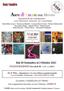 Arte & Colori dal Mondo. In mostra alla Galleria Gard di Roma