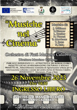 Morano Calabro (Cs) - Musiche nel Cinema, prima iniziativa targata PNRR