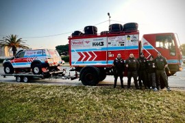 Il Team Rossi 4x4 alla partenza del Carta Rallye