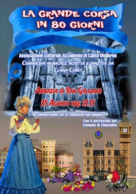 A San Galgano torna il musical: in scena “La grande corsa in 80 giorni”