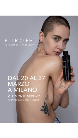 Purophi apre il suo primo temporary shop a Milano