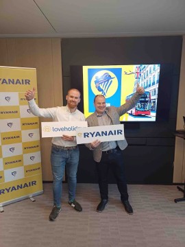 RYANAIR sigla un accordo con la OTA LOVEHOLIDAYS