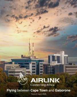 Airlink collegherà Città del Capo con Gaborone