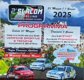 Sabato 31 maggio al via il II Slalom del Pollino – Coppa città di Morano Calabro