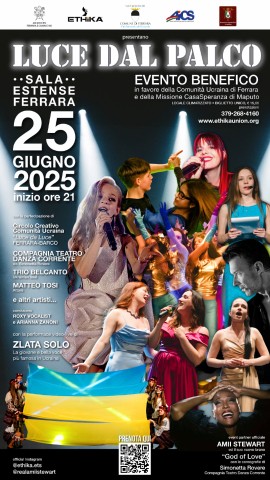 Luce dal Palco. A Ferrara il charity-recital sostenuto da Amii Stewart