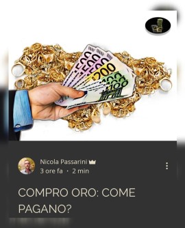 Compro Oro: come pagano?