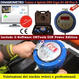 Dinamometro DIN Ergo 81-08 Pro-X per la valutazione del rischio biomeccanico: strumento indispensabile per la sicurezza sul lavoro