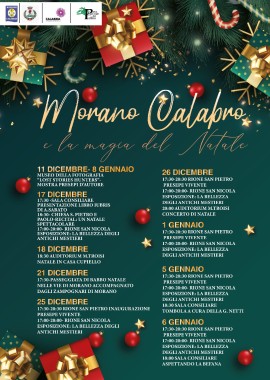 Morano Calabro e la magia del Natale, il programma degli eventi