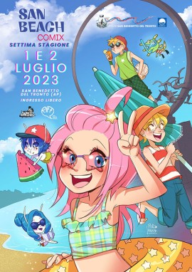 Elisa Pocetta firma la locandina San Beach Comix 2023