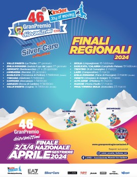 Al via le finali regionali 46° GP Giovanissimi Kinder Joy of Moving – Trofeo Silver®Care 