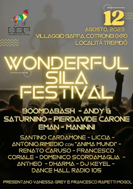 Wonderful Sila Festival, la prima edizione il 12 agosto a Cotronei