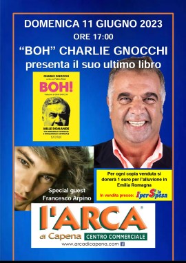 Charlie Gnocchi l'11 giugno a Roma presenta il libro “BOH!” 