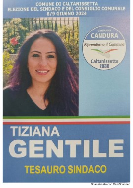 Tiziana Gentile si Candidata come Consigliere Comunale a Caltanissetta