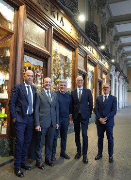 L'Ambasciatore del Belgio in Italia in visita al Choco-Story di Torino