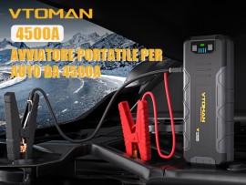 VTOMAN V4500 Avviatore di Emergenza: l'insuperabile compagno di viaggio.