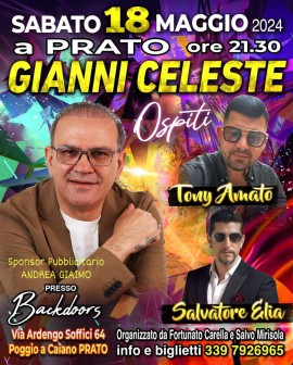 Gianni Celeste al Backdoors di Poggio a Caiano