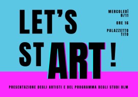 Let’stART: mercoledì 8 novembre al Palazzetto Tito di Venezia 