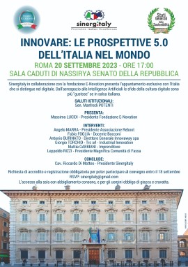 Innovare: le prospettive 5.0 dell'Italia nel Mondo