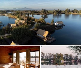 Calde sensazioni di relax nel glamping sospeso sull’acqua di Laghi Nabi