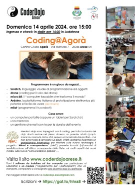 CoderDojo ad Arese, 14/04/2024