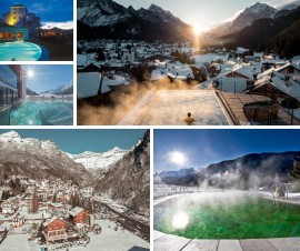 Piscine “open air” con vista neve