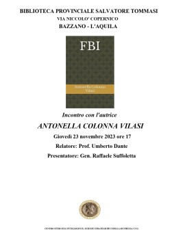 Conversazione sull'intelligence con Antonella Colonna Vilasi 