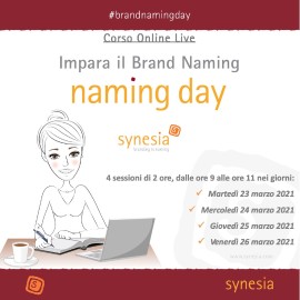 Formazione al Brand Naming Online il 23- 24- 25- 26 Marzo 2021