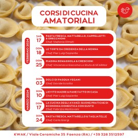 Scuola di cucina Kwak Faenza presenta i nuovi corsi 2024