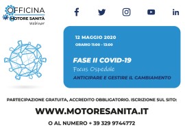 Fase II Covid-19: Focus Ospedale 12 maggio e Focus Territorio 14 maggio