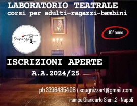LABORATORIO TEATRALE SCUGNIZZART TEATRO. Corsi per adulti, ragazzi e bambini