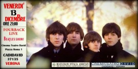 Scopri il Magico Concerto dei Fourback sui Beatles al Cinema Teatro David a Verona!