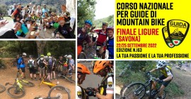Corso Nazionale per Guide di Mountain Bike a Finale Ligure 22/25 Settembre 2022 - Edizione N.163