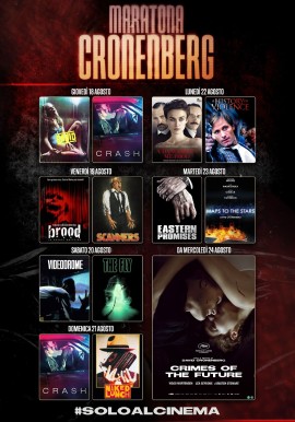 Nelle sale italiane in arrivo una maratona dedicata a David Cronenberg