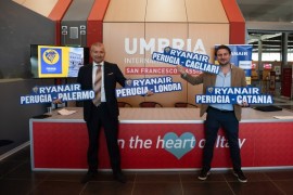 RYANAIR annuncia l'operativo inverno '23 su Perugia. 4 rotte di cui 1 nuova per Cagliari