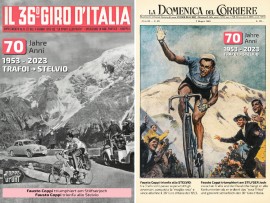 L’hotel Bella Vista di Trafoi ricorda l’impresa di Fausto Coppi al Giro d’Italia 1953 con una mostra fotografica all’aperto sul 46° tornante del Passo dello Stelvio