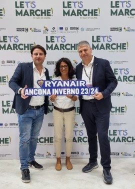 RYANAIR lancia l'operativo per l'inverno 2023 da Ancona