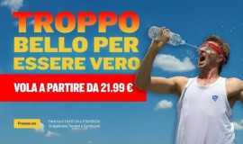  Ryanair lancia una straordinaria promozione flash di 48 ore con tariffe a partire da soli  21,99 €  