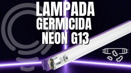 Lampada fluorescente germicida 15w uvc g13 neon sterilizza