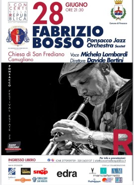Michela Lombardi e il Ponsacco Jazz Sextet ospitano Fabrizio Bosso
