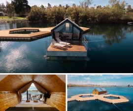 La glamping experience è a bordo di una casa galleggiante