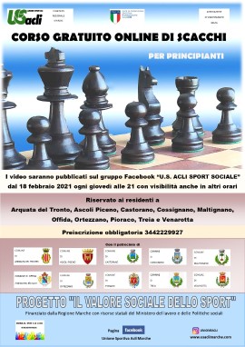 “Il valore sociale dello sport” propone scacchi e yoga ai cittadini di Venarotta