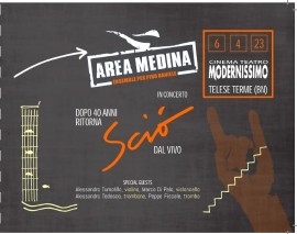 Verso il “tutto esaurito” per il concerto “Sciò live” degli Area Medina – ensemble per Pino Daniele a Telese Terme (Bn)