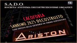 I S.A.D.O. pubblicano CACOFOBIA - Sanremo 2025 Decostruito